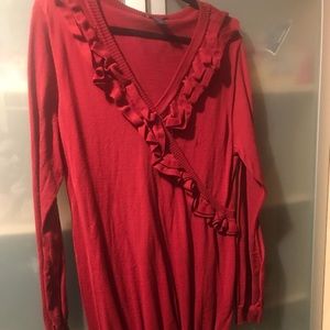 Red sweater dress size 18/20
